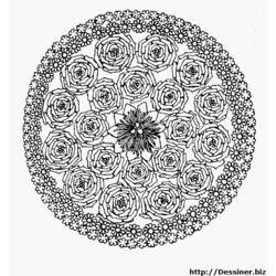 Malvorlage: Blumen-Mandalas (Mandalas) #117125 - Kostenlose Malvorlagen zum Ausdrucken