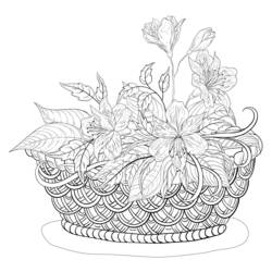 Malvorlage: Blumen-Mandalas (Mandalas) #117149 - Kostenlose Malvorlagen zum Ausdrucken