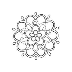 Malvorlage: Blumen-Mandalas (Mandalas) #117167 - Kostenlose Malvorlagen zum Ausdrucken