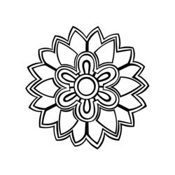 Malvorlage: Blumen-Mandalas (Mandalas) #117171 - Kostenlose Malvorlagen zum Ausdrucken