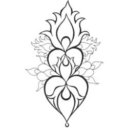 Malvorlage: Herz-Mandalas (Mandalas) #116702 - Kostenlose Malvorlagen zum Ausdrucken
