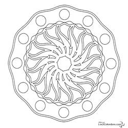 Malvorlage: Mandalas für Kinder (Mandalas) #124114 - Kostenlose Malvorlagen zum Ausdrucken