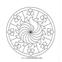 Malvorlage: Mandalas für Kinder (Mandalas) #124142 - Kostenlose Malvorlagen zum Ausdrucken