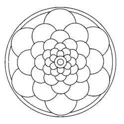 Malvorlage: Mandalas für Kinder (Mandalas) #124348 - Kostenlose Malvorlagen zum Ausdrucken