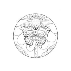 Malvorlage: Schmetterlings-Mandalas (Mandalas) #117404 - Kostenlose Malvorlagen zum Ausdrucken