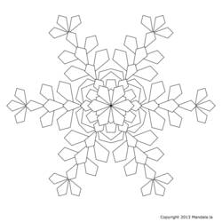 Malvorlage: Schneeflocken-Mandalas (Mandalas) #117600 - Kostenlose Malvorlagen zum Ausdrucken