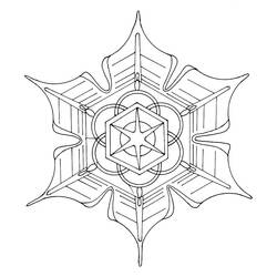 Malvorlage: Schneeflocken-Mandalas (Mandalas) #117609 - Kostenlose Malvorlagen zum Ausdrucken