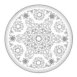 Malvorlage: Schneeflocken-Mandalas (Mandalas) #117615 - Kostenlose Malvorlagen zum Ausdrucken