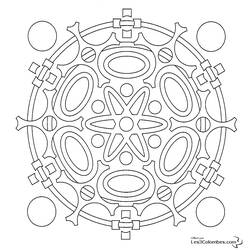 Malvorlage: Schneeflocken-Mandalas (Mandalas) #117627 - Kostenlose Malvorlagen zum Ausdrucken