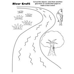 Zeichnungen zum Ausmalen: Fluss - Kostenlose Malvorlagen zum Ausdrucken