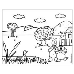 Malvorlage: Landschaft (Natur und Jahreszeiten) #165456 - Kostenlose Malvorlagen zum Ausdrucken