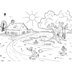 Malvorlage: Landschaft (Natur und Jahreszeiten) #165462 - Kostenlose Malvorlagen zum Ausdrucken