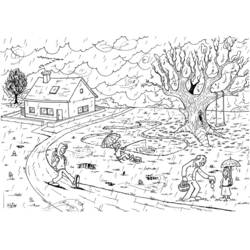 Malvorlage: Landschaft (Natur und Jahreszeiten) #165469 - Kostenlose Malvorlagen zum Ausdrucken