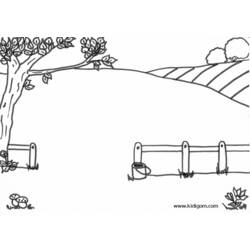 Malvorlage: Landschaft (Natur und Jahreszeiten) #165482 - Kostenlose Malvorlagen zum Ausdrucken