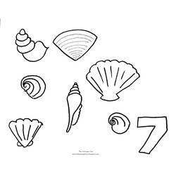 Malvorlage: Muschel (Natur und Jahreszeiten) #163380 - Kostenlose Malvorlagen zum Ausdrucken