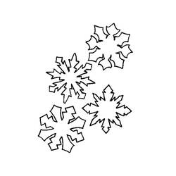 Malvorlage: Schneeflocke (Natur und Jahreszeiten) #160451 - Kostenlose Malvorlagen zum Ausdrucken
