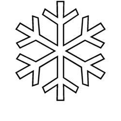Malvorlage: Schneeflocke (Natur und Jahreszeiten) #160452 - Kostenlose Malvorlagen zum Ausdrucken