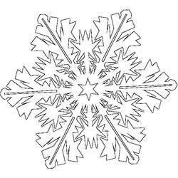 Malvorlage: Schneeflocke (Natur und Jahreszeiten) #160458 - Kostenlose Malvorlagen zum Ausdrucken