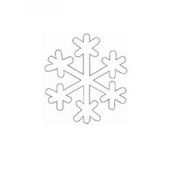 Malvorlage: Schneeflocke (Natur und Jahreszeiten) #160471 - Kostenlose Malvorlagen zum Ausdrucken