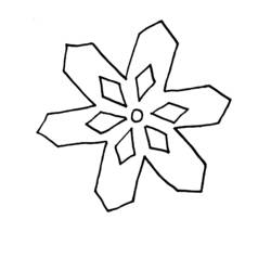 Malvorlage: Schneeflocke (Natur und Jahreszeiten) #160479 - Kostenlose Malvorlagen zum Ausdrucken