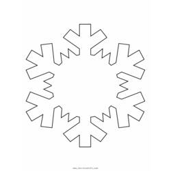 Malvorlage: Schneeflocke (Natur und Jahreszeiten) #160483 - Kostenlose Malvorlagen zum Ausdrucken
