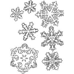 Malvorlage: Schneeflocke (Natur und Jahreszeiten) #160490 - Kostenlose Malvorlagen zum Ausdrucken