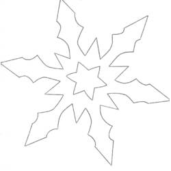 Malvorlage: Schneeflocke (Natur und Jahreszeiten) #160514 - Kostenlose Malvorlagen zum Ausdrucken