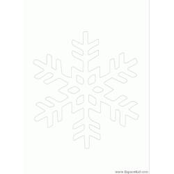 Malvorlage: Schneeflocke (Natur und Jahreszeiten) #160523 - Kostenlose Malvorlagen zum Ausdrucken