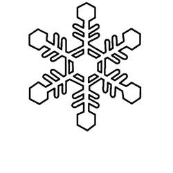 Malvorlage: Schneeflocke (Natur und Jahreszeiten) #160526 - Kostenlose Malvorlagen zum Ausdrucken