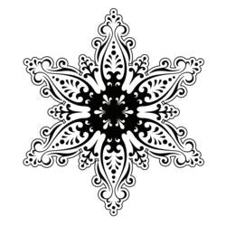 Malvorlage: Schneeflocke (Natur und Jahreszeiten) #160611 - Kostenlose Malvorlagen zum Ausdrucken
