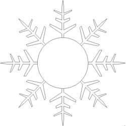 Malvorlage: Schneeflocke (Natur und Jahreszeiten) #160672 - Kostenlose Malvorlagen zum Ausdrucken