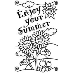Malvorlage: Sommer (Natur und Jahreszeiten) #165112 - Kostenlose Malvorlagen zum Ausdrucken