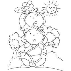 Malvorlage: Sommer (Natur und Jahreszeiten) #165150 - Kostenlose Malvorlagen zum Ausdrucken