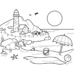 Malvorlage: Sommer (Natur und Jahreszeiten) #165302 - Kostenlose Malvorlagen zum Ausdrucken