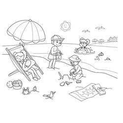 Malvorlage: Sommer (Natur und Jahreszeiten) #165305 - Kostenlose Malvorlagen zum Ausdrucken