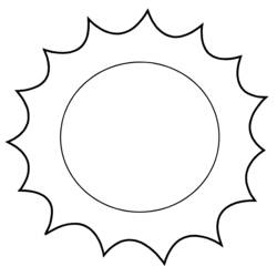 Zeichnungen zum Ausmalen: Sonne - Kostenlose Malvorlagen zum Ausdrucken