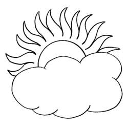 Malvorlage: Sonne und Wolke (Natur und Jahreszeiten) #156169 - Kostenlose Malvorlagen zum Ausdrucken