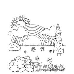 Malvorlage: Sonne und Wolke (Natur und Jahreszeiten) #156223 - Kostenlose Malvorlagen zum Ausdrucken