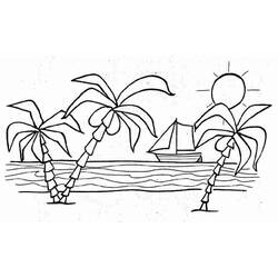 Malvorlage: Strand (Natur und Jahreszeiten) #159036 - Kostenlose Malvorlagen zum Ausdrucken
