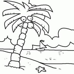 Malvorlage: Strand (Natur und Jahreszeiten) #159077 - Kostenlose Malvorlagen zum Ausdrucken