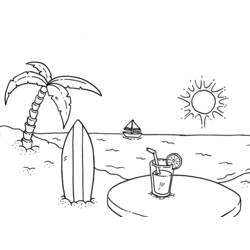 Malvorlage: Strand (Natur und Jahreszeiten) #159116 - Kostenlose Malvorlagen zum Ausdrucken