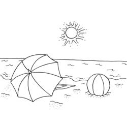 Malvorlage: Strand (Natur und Jahreszeiten) #159171 - Kostenlose Malvorlagen zum Ausdrucken