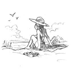Malvorlage: Strand (Natur und Jahreszeiten) #159178 - Kostenlose Malvorlagen zum Ausdrucken