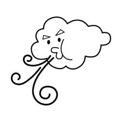 Malvorlage: Wolke (Natur und Jahreszeiten) #157322 - Kostenlose Malvorlagen zum Ausdrucken