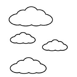 Malvorlage: Wolke (Natur und Jahreszeiten) #157324 - Kostenlose Malvorlagen zum Ausdrucken