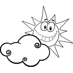 Malvorlage: Wolke (Natur und Jahreszeiten) #157542 - Kostenlose Malvorlagen zum Ausdrucken