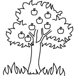 Malvorlage: Apfelbaum (Natur) #163738 - Kostenlose Malvorlagen zum Ausdrucken