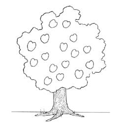 Malvorlage: Apfelbaum (Natur) #163739 - Kostenlose Malvorlagen zum Ausdrucken