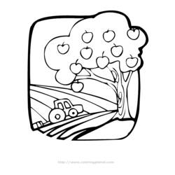 Malvorlage: Apfelbaum (Natur) #163750 - Kostenlose Malvorlagen zum Ausdrucken