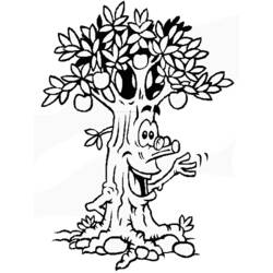 Malvorlage: Apfelbaum (Natur) #163785 - Kostenlose Malvorlagen zum Ausdrucken